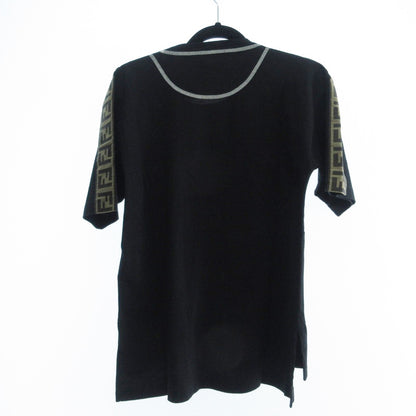 【中古】FENDI | フェンディ FFモチーフスタンプロゴ 半袖Ｔシャツ FAF073 A6J6 国内正規品 ブラック サイズ：36