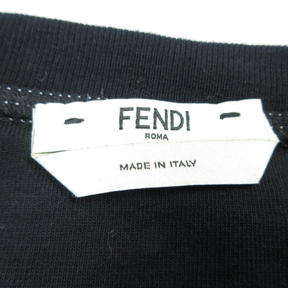 【中古】FENDI | フェンディ FFモチーフスタンプロゴ 半袖Ｔシャツ FAF073 A6J6 国内正規品 ブラック サイズ：36