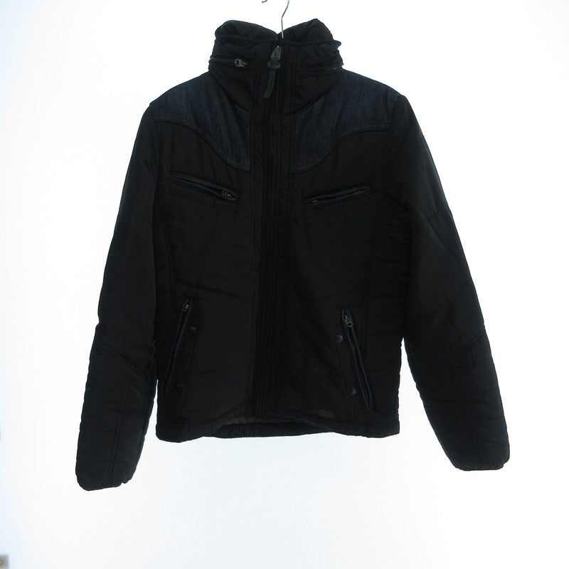 【中古】DIESEL | ディーゼル デニム切替 中綿ジャケット ブラック サイズ：M