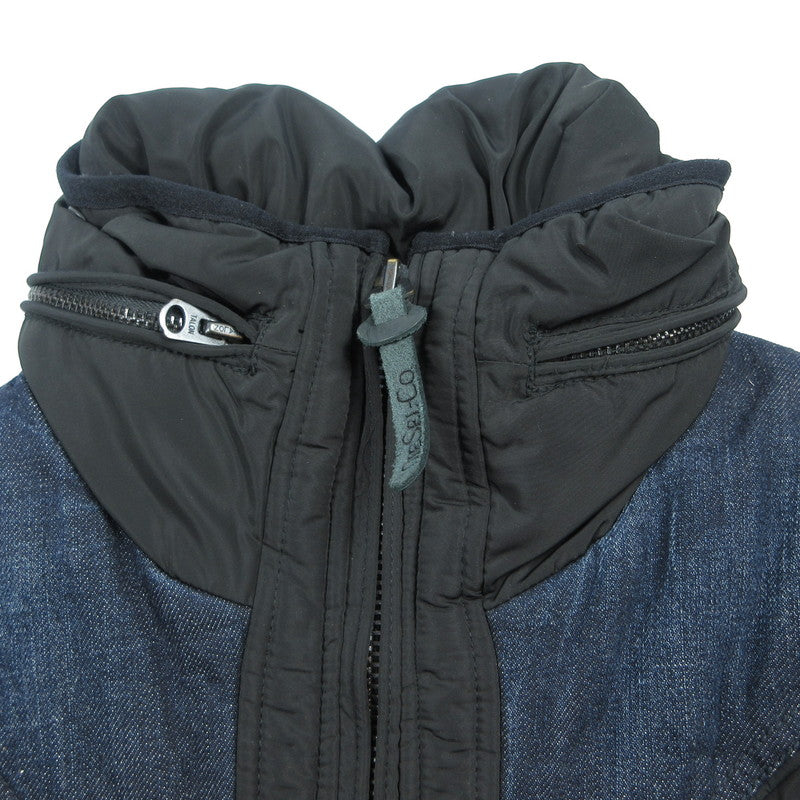 【中古】DIESEL | ディーゼル デニム切替 中綿ジャケット ブラック サイズ：M