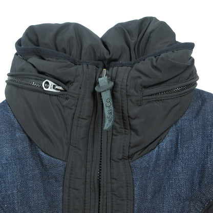 【中古】DIESEL | ディーゼル デニム切替 中綿ジャケット ブラック サイズ：M