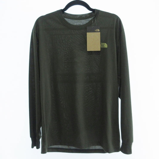 【中古】THE NORTH FACE | ザ・ノースフェイス L/S TNF BUG FREE TEE 長袖Ｔシャツ NT12450 カーキ サイズ：L