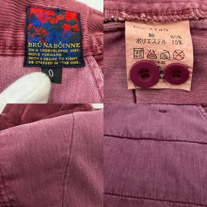【中古】BRU NA BOINNE | ブルーナボイン ショートパンツ 7145 ｻｲｽﾞ:0 ボルドー/バーガンディー