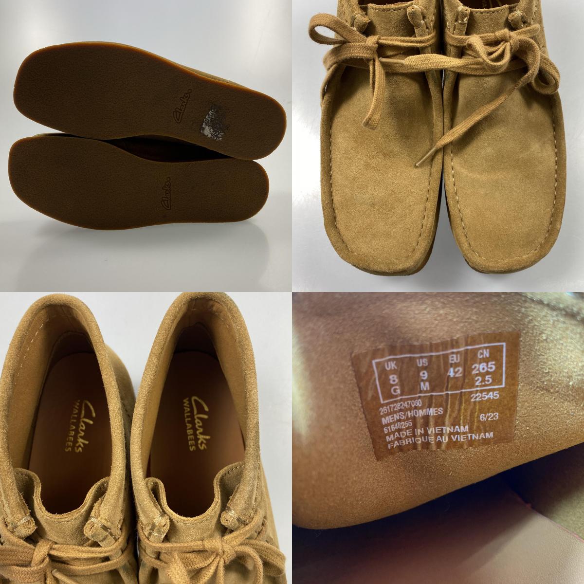 【中古】Clarks | クラークス WallabeeEVO Bt ブーツ 26172824 27.0cm ベージュ