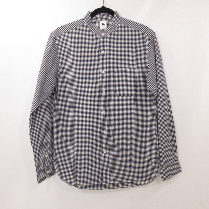 【中古】 STAND COLLAR SHIRT GINGHAM CHECK 長袖シャツ サイズ：M