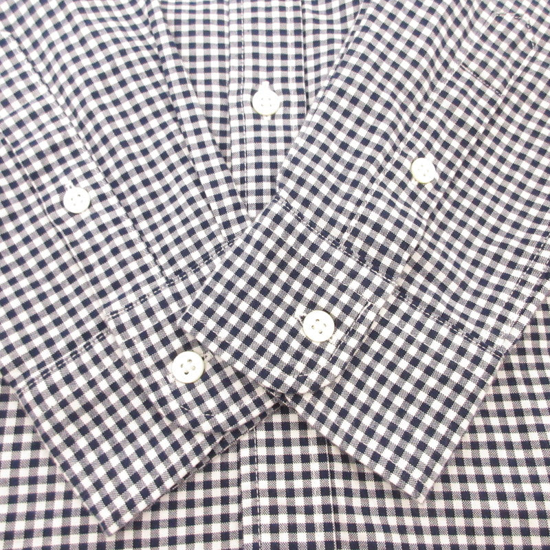 【中古】 STAND COLLAR SHIRT GINGHAM CHECK 長袖シャツ サイズ：M