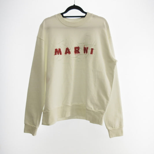 【中古】MARNI | マルニ LOGO SWEAT スウェット FUNU0074PP 国内正規品 アイボリー サイズ：48