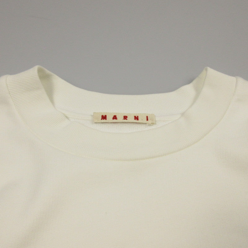 【中古】MARNI | マルニ LOGO SWEAT スウェット FUNU0074PP 国内正規品 アイボリー サイズ：48
