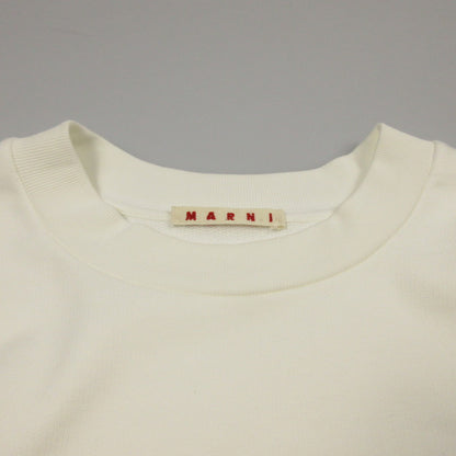 【中古】MARNI | マルニ LOGO SWEAT スウェット FUNU0074PP 国内正規品 アイボリー サイズ：48