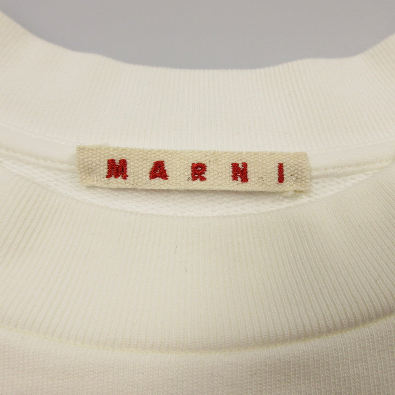 【中古】MARNI | マルニ LOGO SWEAT スウェット FUNU0074PP 国内正規品 アイボリー サイズ：48