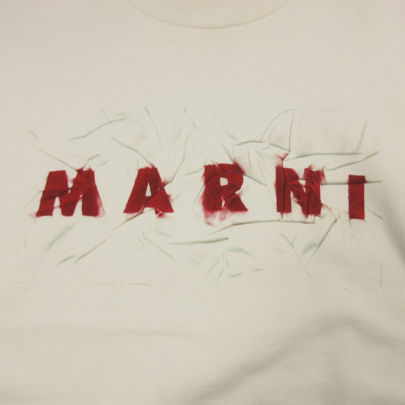 【中古】MARNI | マルニ LOGO SWEAT スウェット FUNU0074PP 国内正規品 アイボリー サイズ：48