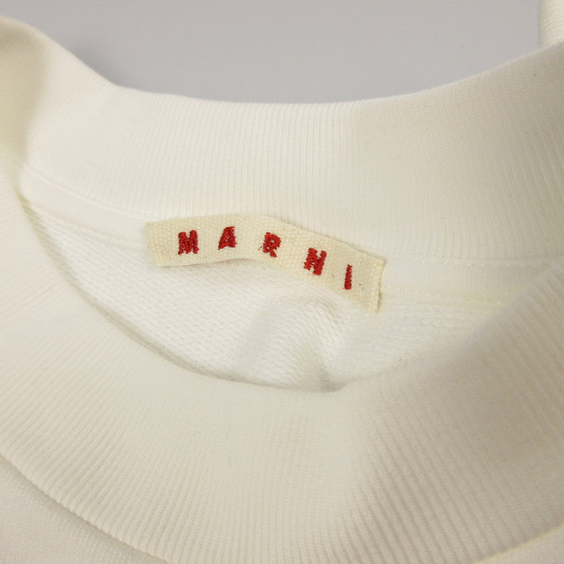 【中古】MARNI | マルニ LOGO SWEAT スウェット FUNU0074PP 国内正規品 アイボリー サイズ：48