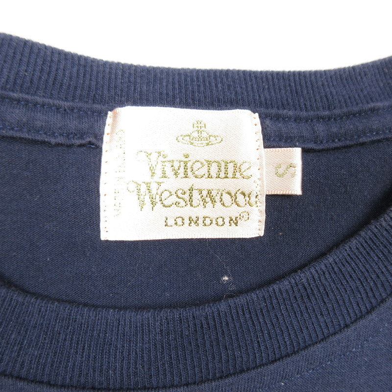 【中古】Vivienne Westwood | ヴィヴィアンウエストウッド MILKY WAY 半袖Ｔシャツ GOLD LABEL ネイビー サイズ：S