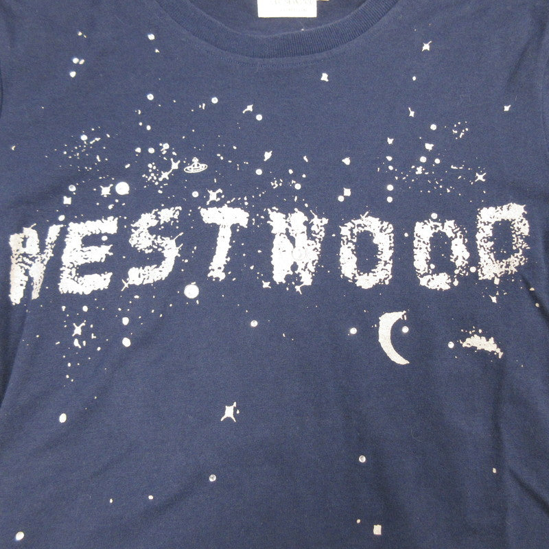 【中古】Vivienne Westwood | ヴィヴィアンウエストウッド MILKY WAY 半袖Ｔシャツ GOLD LABEL ネイビー サイズ：S