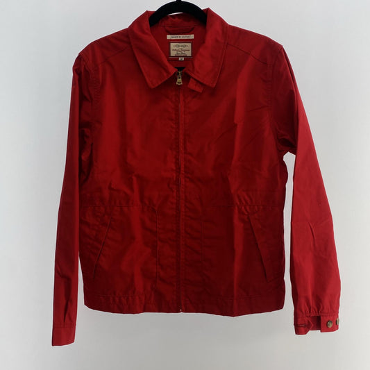 【中古】BLUE WATER | ブルーウォーター ポプリン ドリズラージャケット スイングトップ CKS1015 レッド サイズ：M