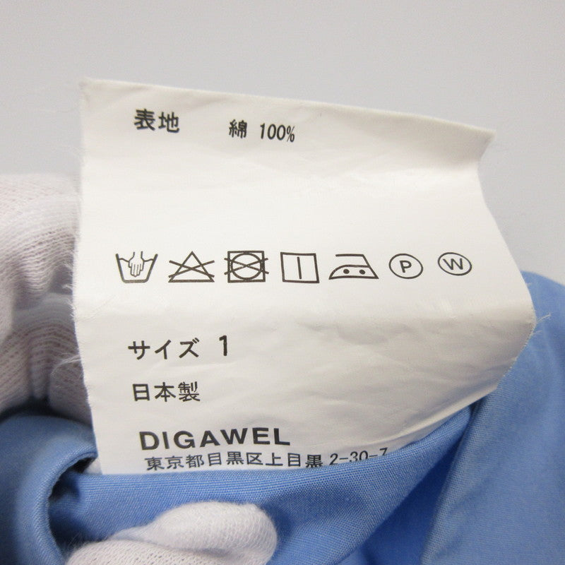 【中古】DIGAWEL | ディガウェル S/S SHIRT 2 半袖シャツ ライトブルー サイズ：1