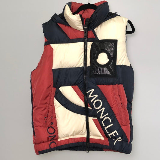 【中古】MONCLER GENIUS | モンクレールジニアス PERMIT ダウンベスト D209H4332000 2018A/W 国内正規品 マルチカラー サイズ：1