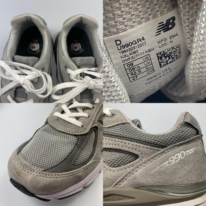 【中古】NEW BALANCE | ニューバランス 990V4 スニーカー U990GR4 グレー 27cm