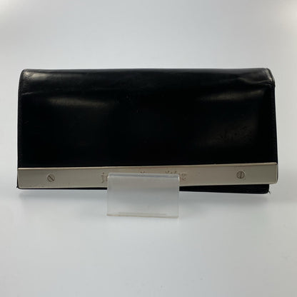 【中古】Jean Paul Gaultier | ジャンポール・ゴルチェ メタルプレート 長財布 年式:90s ブラック