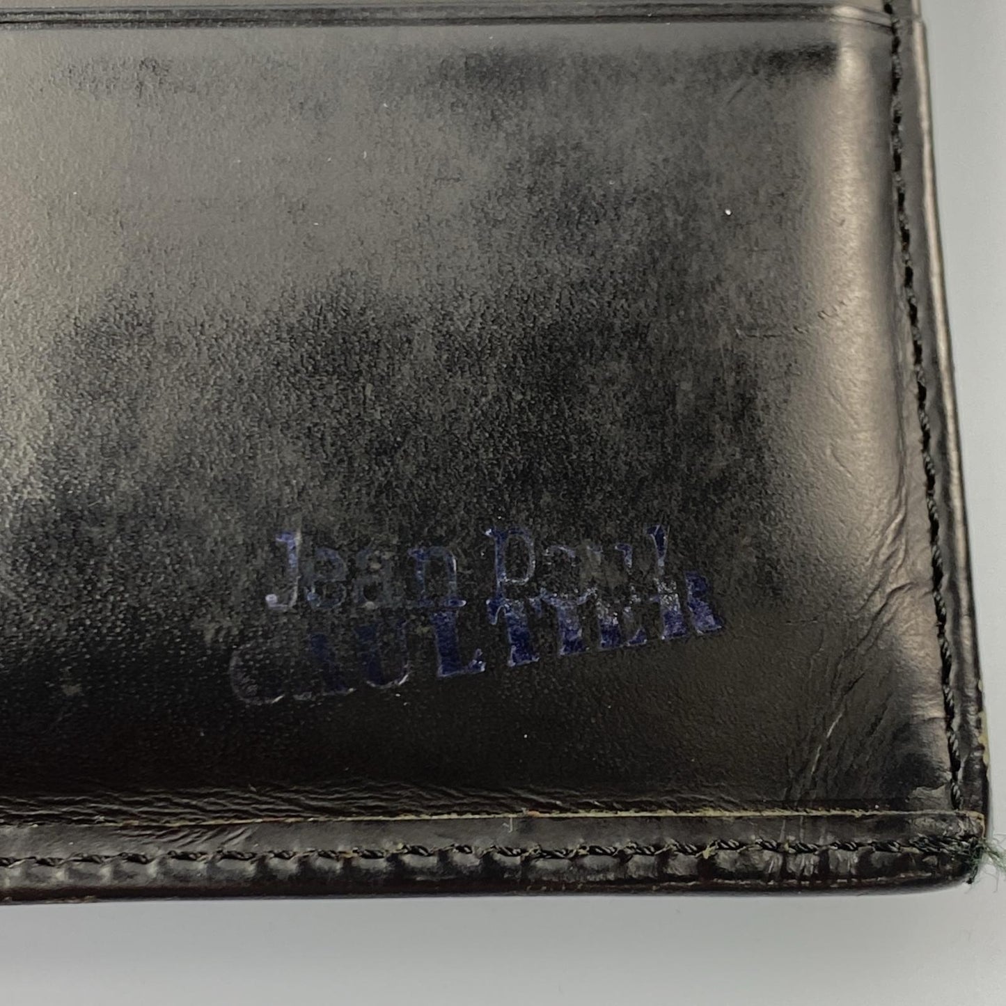 【中古】Jean Paul Gaultier | ジャンポール・ゴルチェ メタルプレート 長財布 年式:90s ブラック