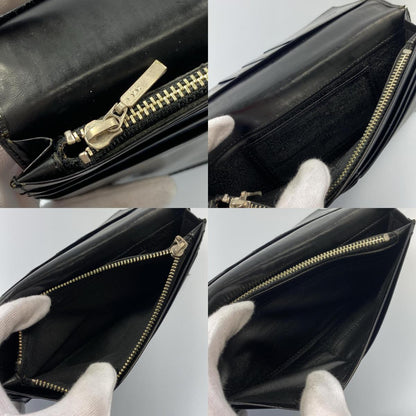 【中古】Jean Paul Gaultier | ジャンポール・ゴルチェ メタルプレート 長財布 年式:90s ブラック