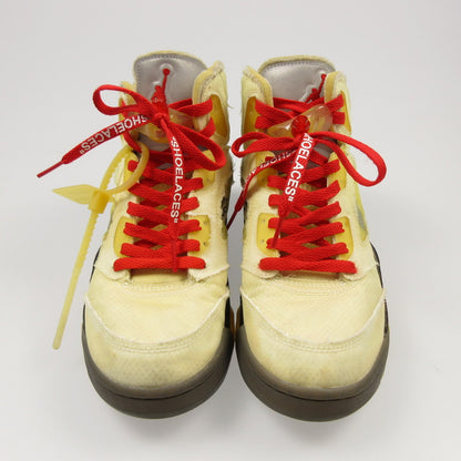 【中古】NIKE | ナイキ AIR JORDAN 5 'SAIL' スニーカー DH8565-100 アイボリー 26cm