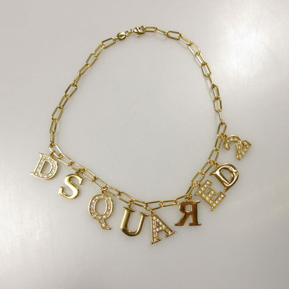 【中古】DSQUARED2 | ディースクエアード Logo Chokers ネックレス NEW0134594000017043 ゴールド