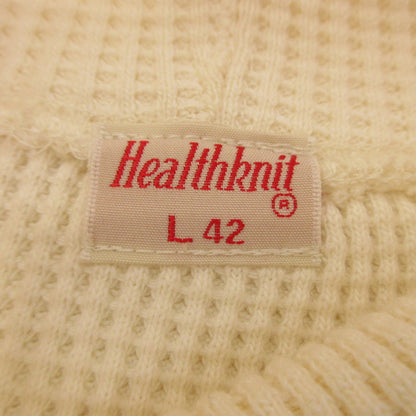 【中古】Healthknit | ヘルスニット スーパーヘビーワッフルタートルネック 長袖Ｔシャツ アイボリー サイズ：L