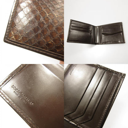 DOLCE & GABBANA | ドルチェアンドガッバーナ 二つ折り財布 ブラウン【姫路東店】