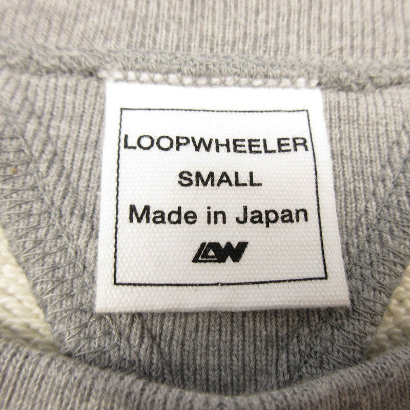 【中古】LOOPWHEELER | ループウィラー LW01 丸胴吊り編みクルースウェット スウェット グレー サイズ：S