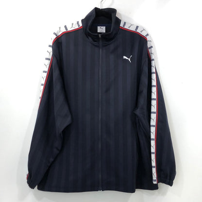 【中古】PUMA | プーマ SHADOW STRIPE セットアップ 527754-06/527755-06 2025S/S ネイビー サイズ：L
