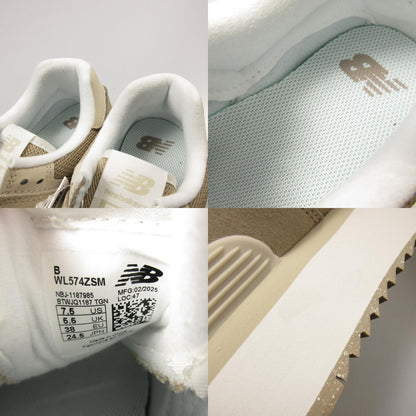 【中古】NEW BALANCE | ニューバランス スニーカー WL574ZSM ブラウン 24.5cm