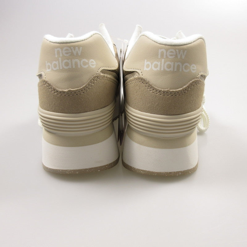 【中古】NEW BALANCE | ニューバランス スニーカー WL574ZSM ブラウン 24.5cm