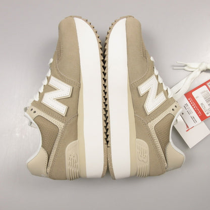 【中古】NEW BALANCE | ニューバランス スニーカー WL574ZSM ブラウン 24.5cm