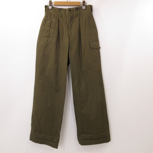 【中古】 YVAN パンツ TAN-P05F-21102 カーキ サイズ：40