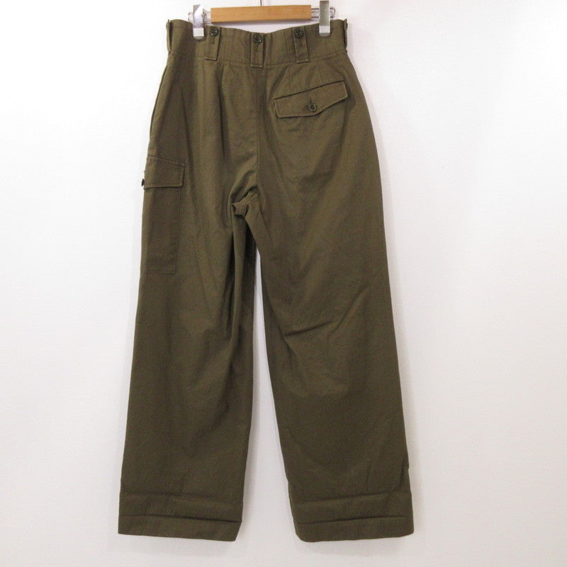 【中古】 YVAN パンツ TAN-P05F-21102 カーキ サイズ：40