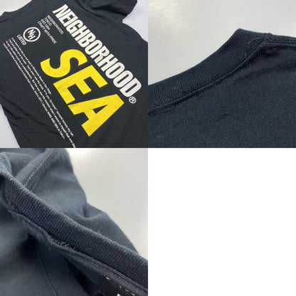 【中古】WIND AND SEA | ウィンダンシーウインダンシー 半袖Ｔシャツ 201ELWSN-STM01S ×NEIGHBORHOOD ブラック サイズ：L