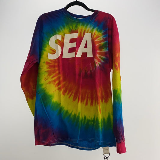 【中古】WIND AND SEA | ウィンダンシーウインダンシー LONG SLEEVE CUT-SEWN TIEDIE 長袖Ｔシャツ WDS-CS-121 年式:2019S/S マルチカラー サイズ：L