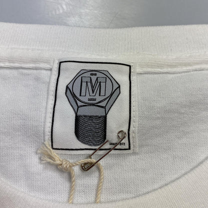 【中古】M&M CUSTOM PERFORMANCE | エムアンドエムカスタムパフォーマンス 半袖Ｔシャツ MHMM-02 ×MUSTARD HOTEL ホワイト サイズ：M