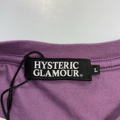 【中古】HYSTERIC GLAMOUR | ヒステリックグラマー VIVA! HYSTERIC 半袖Ｔシャツ 0243CT14 年式:2014A/W パープル サイズ：L