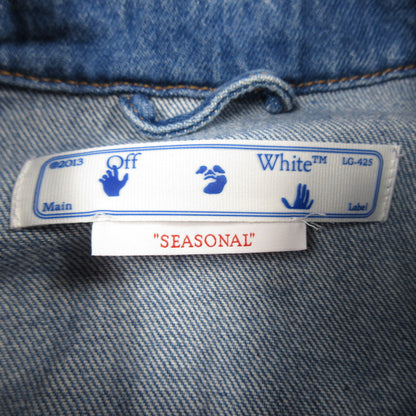 【中古】OFF-WHITE | オフホワイト Monogram Denim Shirt デニム OMYD040S22DEN002 並行品 ブルー サイズ：S