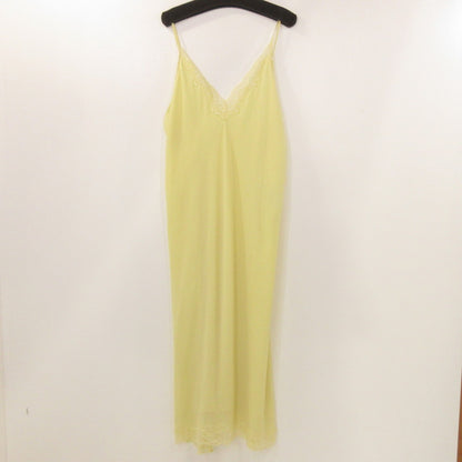 【中古】Mila Owen | ミラオーウェン レースデザインジョーゼットキャミワンピース ワンピース 09WFO251146 サイズ:F イエロー