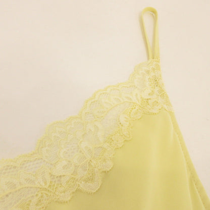 【中古】Mila Owen | ミラオーウェン レースデザインジョーゼットキャミワンピース ワンピース 09WFO251146 サイズ:F イエロー