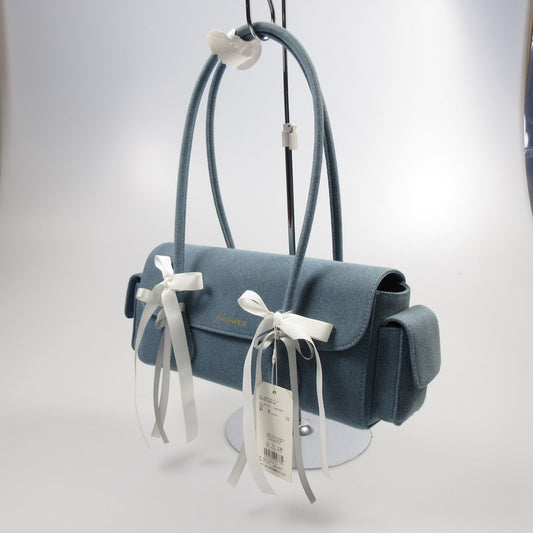 【中古】 BOSTON RIBBON DENIM BAG ハンドバッグ 592521900101-01 ブルー