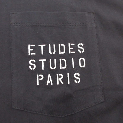 【中古】Etudes Studio | エチュードスタジオ Stencil Logo Relax Pocket T-Shirt 半袖Ｔシャツ H24MMTSH147-99 ブラック サイズ：L