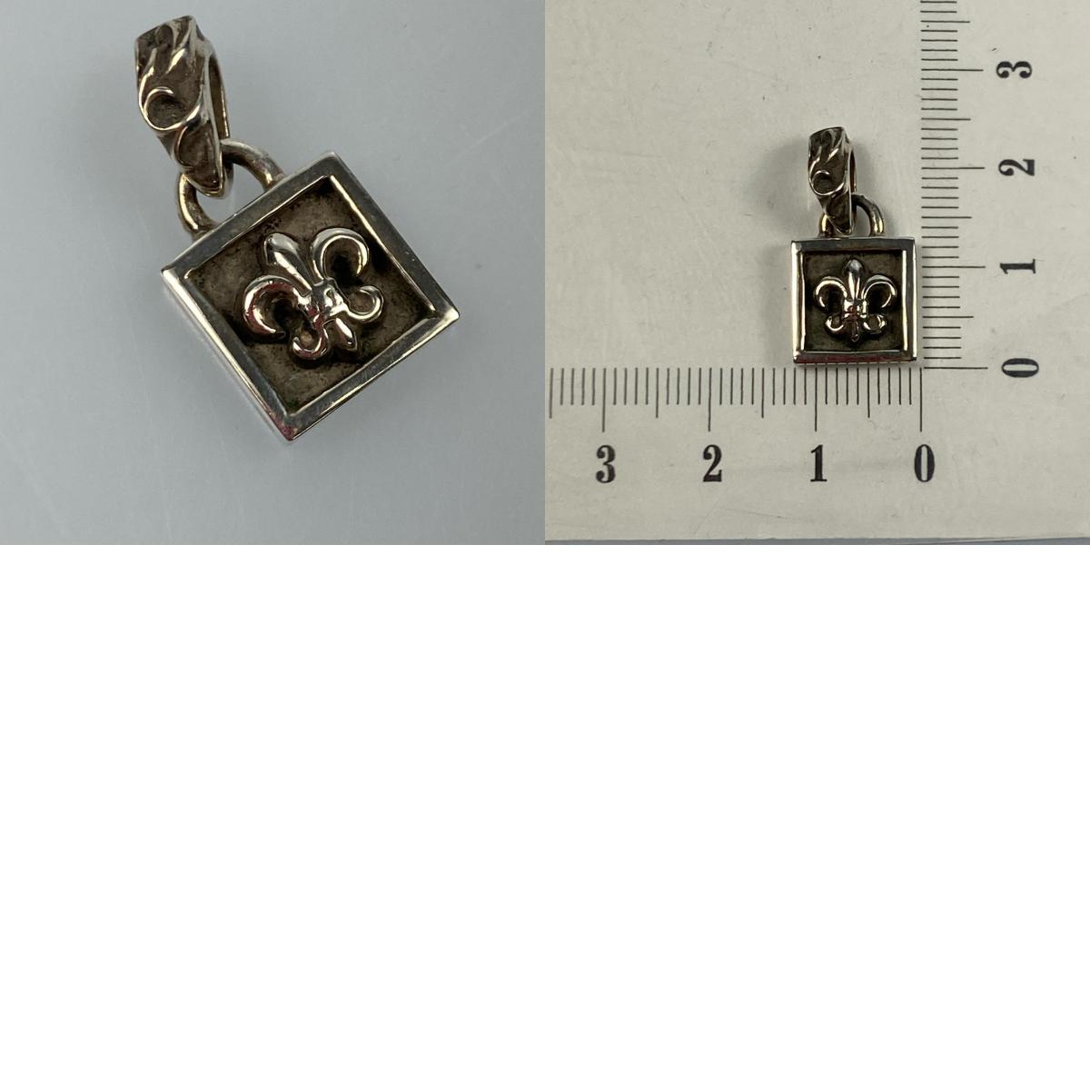 【中古】CHROME HEARTS | クロムハーツ フレームドBSフレアチャーム ペンダントトップ シルバー