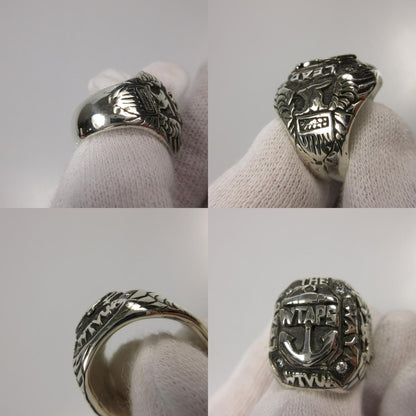 【中古】W)TAPS | ダブルタップス COLLEGE RING リング・指輪 SV950 シルバー
