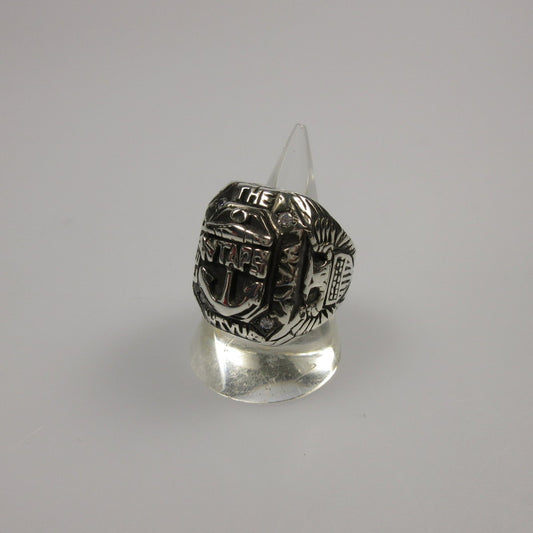 【中古】W)TAPS | ダブルタップス COLLEGE RING リング・指輪 SV950 シルバー