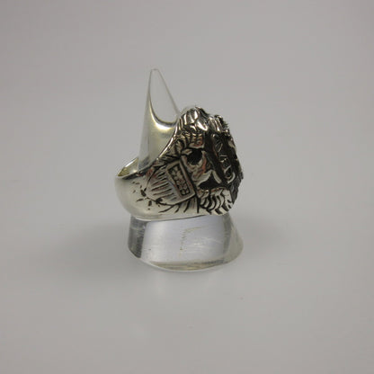 【中古】W)TAPS | ダブルタップス COLLEGE RING リング・指輪 SV950 シルバー