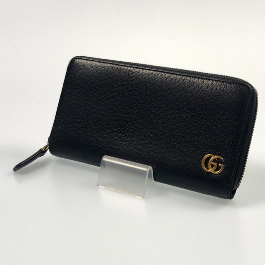 【中古】GUCCI | グッチ 長財布 428736 GGマーモント ラウンドファスナー財布